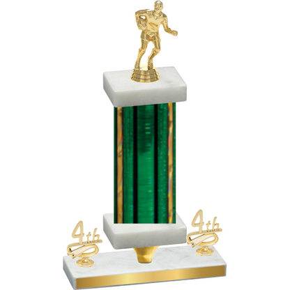 Premium Single Green Glacier Fourth Place Rugby Trophy