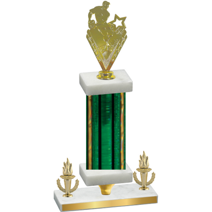 Premium Single Green Glacier Victory Rugby Trophy