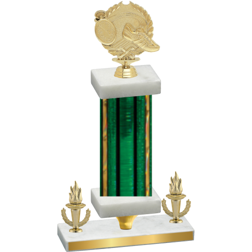 Premium Single Green Glacier Victory Running Trophy