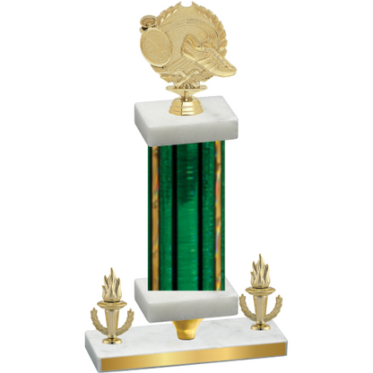 Premium Single Green Glacier Victory Running Trophy