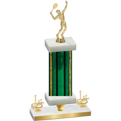 Premium Single Green Glacier First Place Tennis Trophy