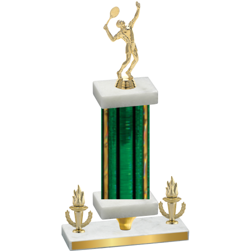 Premium Single Green Glacier Victory Tennis Trophy