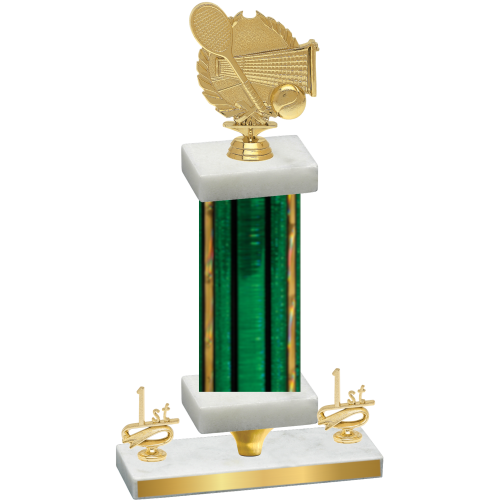 Premium Single Green Glacier First Place Tennis Trophy