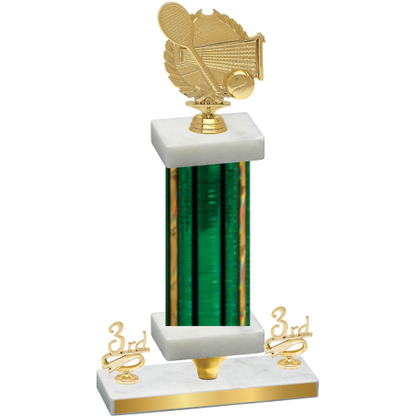 Premium Single Green Glacier Third Place Tennis Trophy