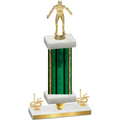 Premium Single Green Glacier First Place Wrestling Trophy