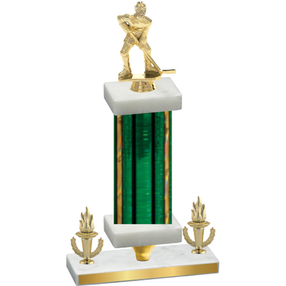 Premium Single Green Glacier Victory Hockey Trophy