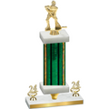 Premium Single Green Glacier Year Hockey Trophy
