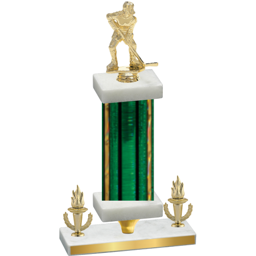 Premium Single Green Glacier Victory Hockey Trophy