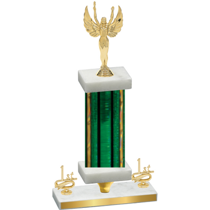 Premium Single Green Glacier First Place Victory Trophy