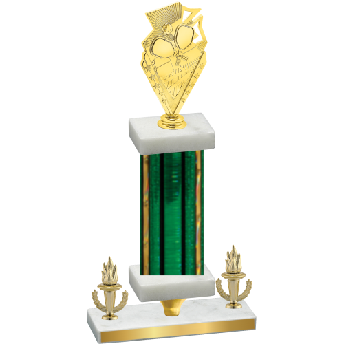 Premium Single Green Glacier Victory Pickleball Trophy