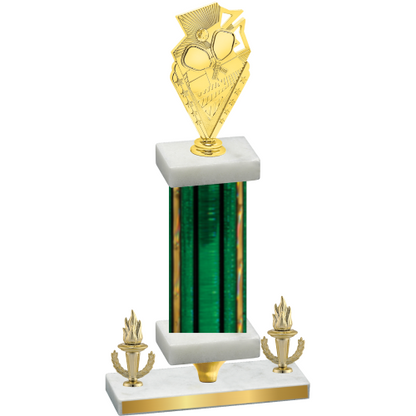 Premium Single Green Glacier Victory Pickleball Trophy