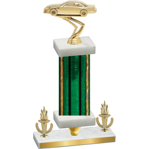 Premium Single Green Glacier Victory Cars Trophy