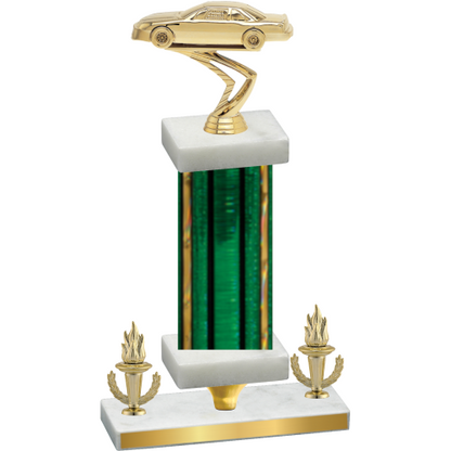 Premium Single Green Glacier Victory Cars Trophy