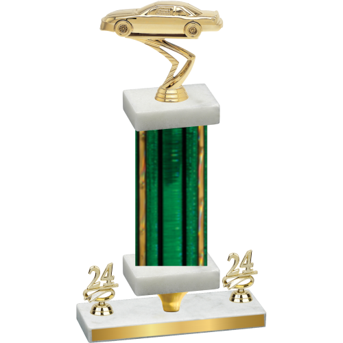 Premium Single Green Glacier Year Cars Trophy