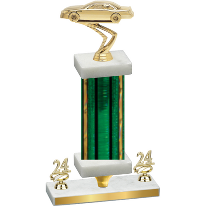Premium Single Green Glacier Year Cars Trophy