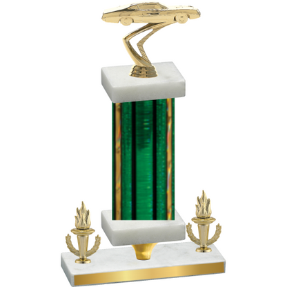 Premium Single Green Glacier Victory Cars Trophy