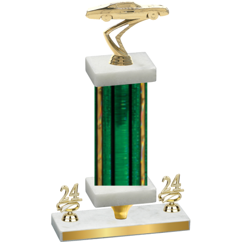 Premium Single Green Glacier Year Cars Trophy