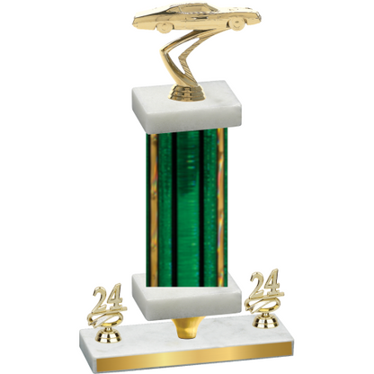 Premium Single Green Glacier Year Cars Trophy