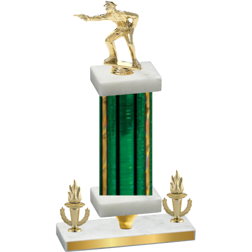 Premium Single Green Glacier Victory Shooter Trophy