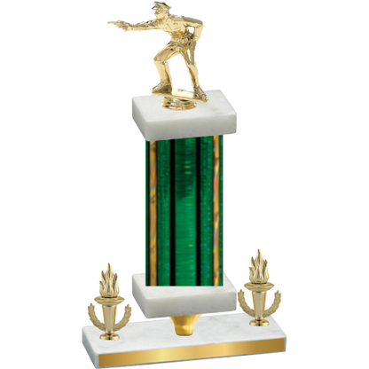 Premium Single Green Glacier Victory Shooter Trophy