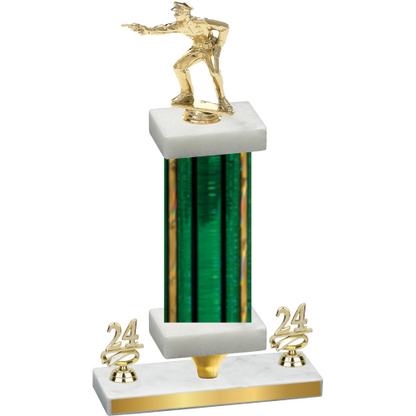 Premium Single Green Glacier Year Shooter Trophy