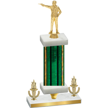 Premium Single Green Glacier Victory Shooter Trophy