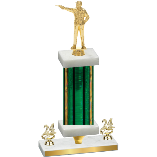 Premium Single Green Glacier Year Shooter Trophy
