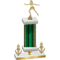 Premium Single Green Glacier Victory Skater Trophy