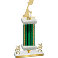 Premium Single Green Glacier Year Golf Trophy