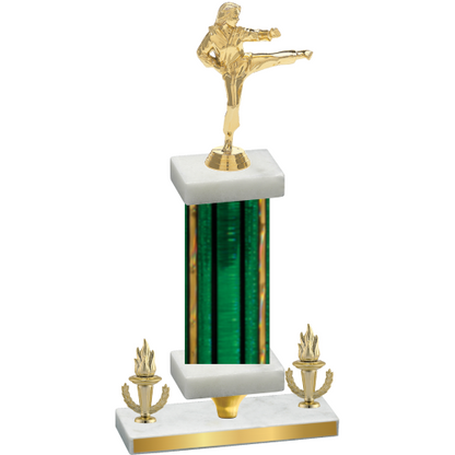 Premium Single Green Glacier Victory Karate Trophy