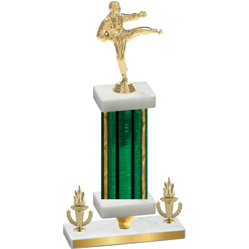 Premium Single Green Glacier Victory Karate Trophy