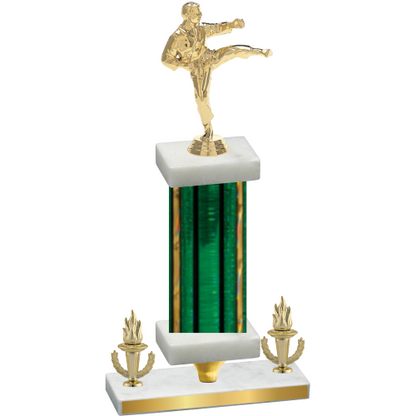 Premium Single Green Glacier Victory Karate Trophy