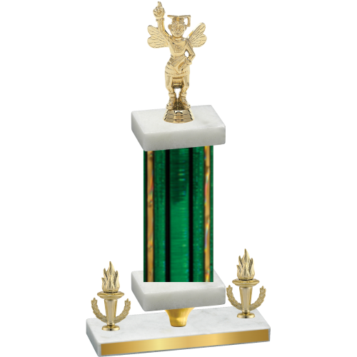 Premium Single Green Glacier Victory Academics Trophy