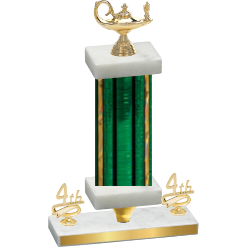 Premium Single Green Glacier Fourth Place Academics Trophy
