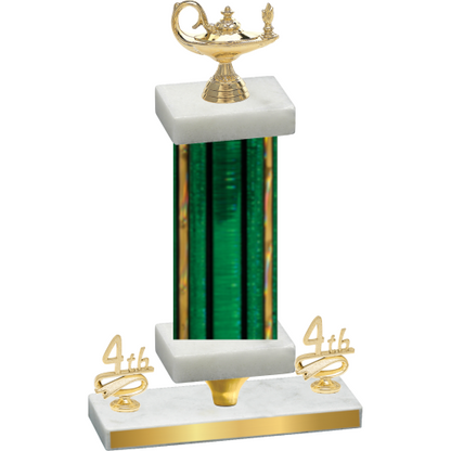 Premium Single Green Glacier Fourth Place Academics Trophy