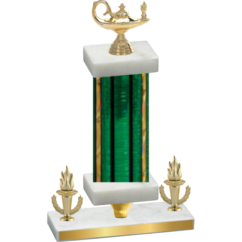 Premium Single Green Glacier Victory Academics Trophy