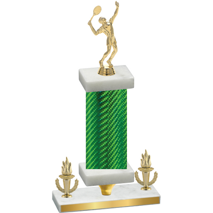 Premium Single Green Carbon Fiber Victory Tennis Trophy