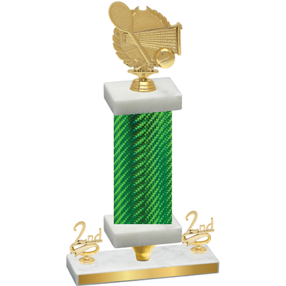 Premium Single Green Carbon Fiber Second Place Tennis Trophy