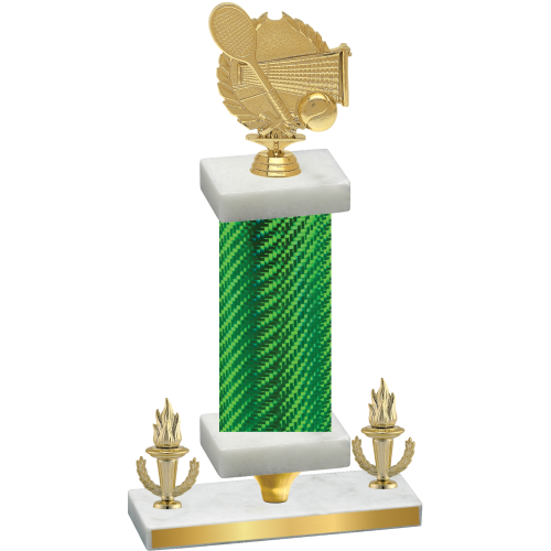 Premium Single Green Carbon Fiber Victory Tennis Trophy