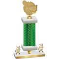 Premium Single Green Carbon Fiber Year Tennis Trophy