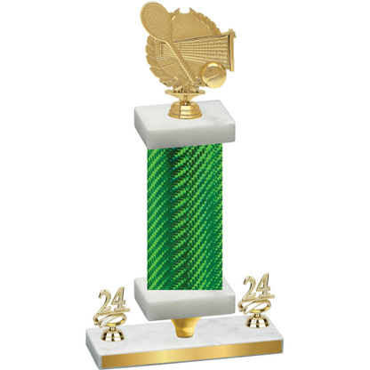 Premium Single Green Carbon Fiber Year Tennis Trophy