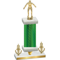 Premium Single Green Carbon Fiber Victory Wrestling Trophy