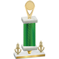 Premium Single Green Carbon Fiber Victory Insert Trophy