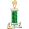 Premium Single Green Carbon Fiber Year Insert Trophy