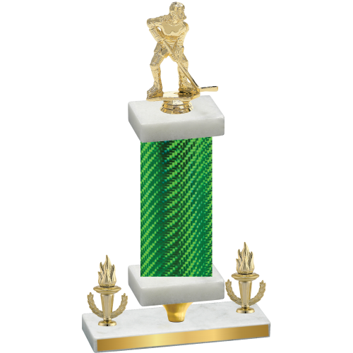 Premium Single Green Carbon Fiber Victory Hockey Trophy