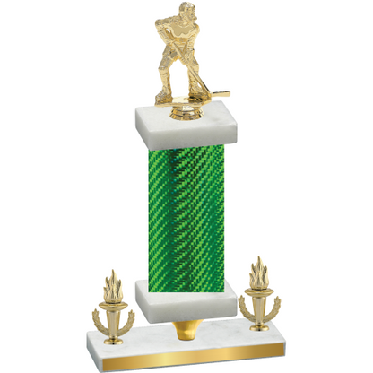 Premium Single Green Carbon Fiber Victory Hockey Trophy