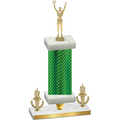 Premium Single Green Carbon Fiber Victory Victory Trophy