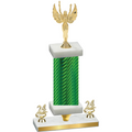 Premium Single Green Carbon Fiber Year Victory Trophy