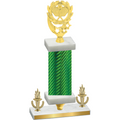 Premium Single Green Carbon Fiber Victory Pickleball Trophy