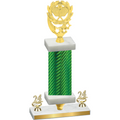 Premium Single Green Carbon Fiber Year Pickleball Trophy